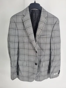 Alfani Blazer Mens 38S Black White Plaid Slim Fit Sport Coat Suit Jacket NWT - Picture 1 of 10
