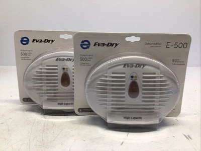 Paquete de 2 deshumidificadores inalámbricos renovables Eva-Dry E-500 Foto 1 de 4