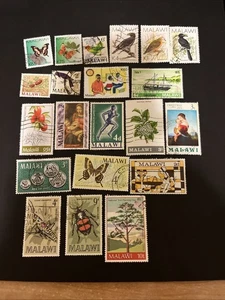 21 estampillas de África usadas de Malawi - Lote A-81467 - Imagen 1 de 1