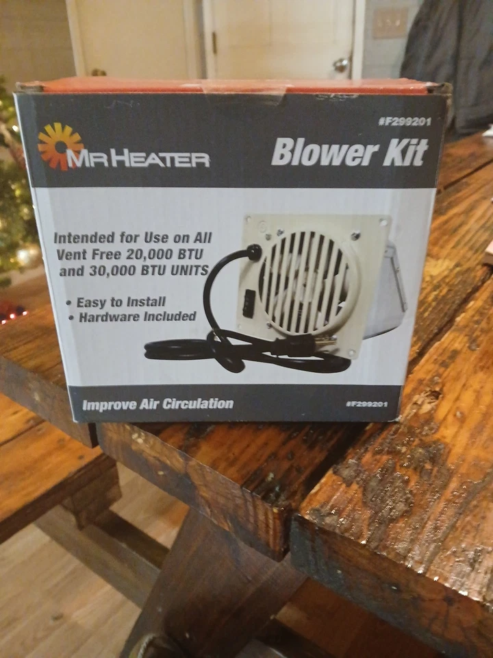 Mr Heater F299201 拉丝通风口免费有线鼓风机套件 全新 — 第 1/1 张图片