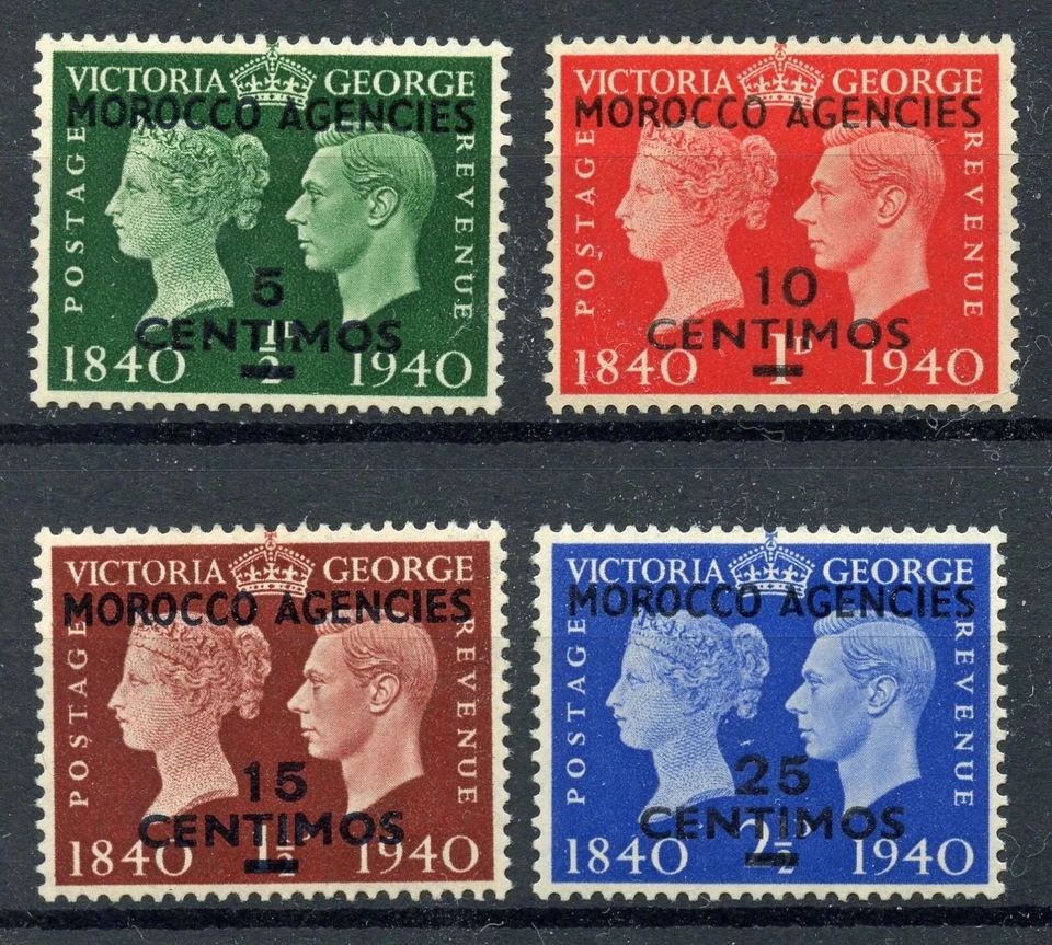 MOROCCO AGENCIES 1940 SG172-75 CENTENARY OF FIRST ADHESIVE POSTAGE STAMPS -  MNH - Image 1 of 1