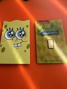 1g Goldbarren Spongebob 🧽 Schwammkopf, Top 🧽🧽 Sammlerstück - Bild 1 von 3