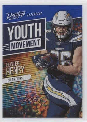 2020 Panini Prestige Youth Movement Xtra Points Blue /299 Hunter Henry #YM-HH - Image 1 of 2