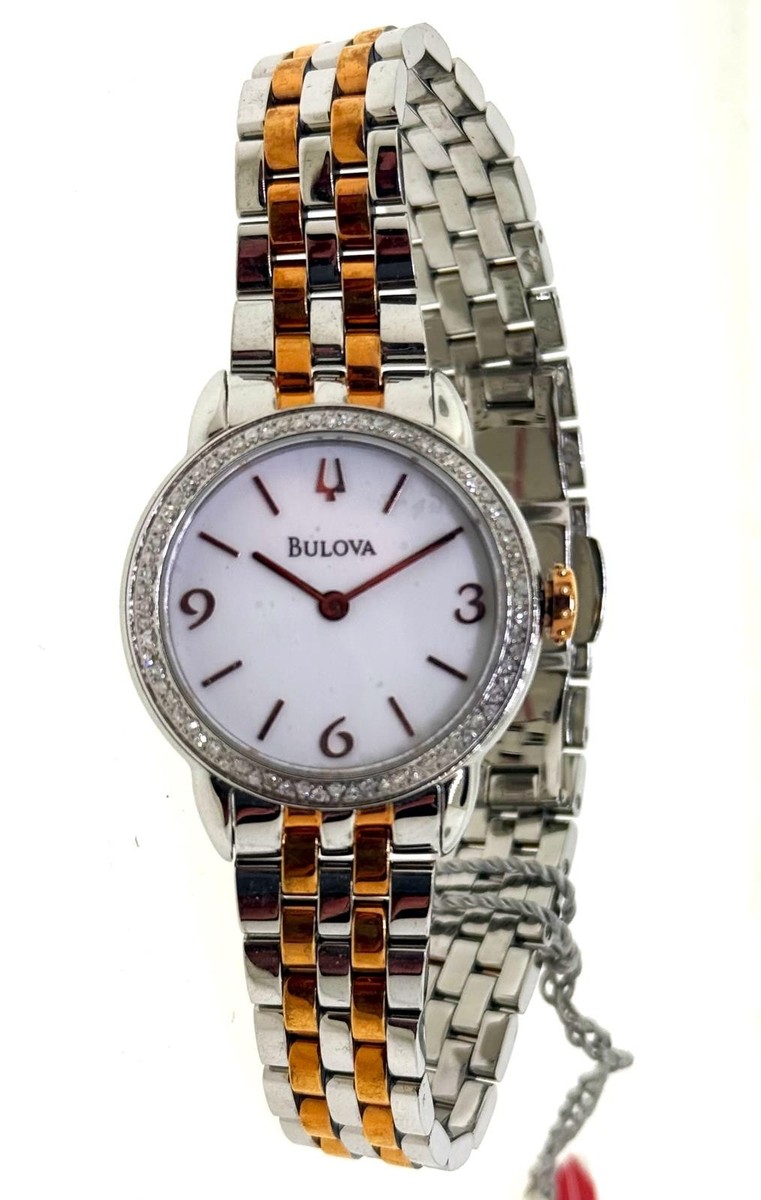 Bulova Diamond Stainless Steel Silver Band Wristwatches for Bulova Diamond Stainless Steel Silver Band Wristwatches for