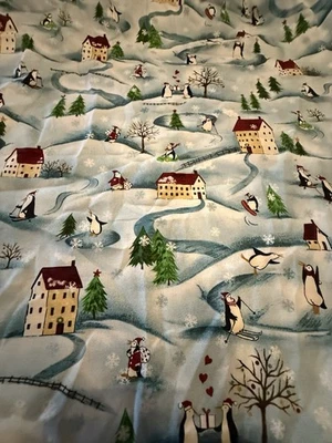 4 Plus Uncut Yards Of Fabric “Meri Penguins” Red Rooster 出品。   #17731 — 第 1/3 张图片