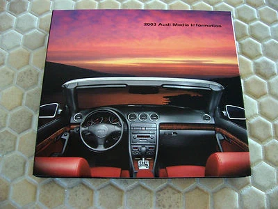 AUDI OFICIAL TT A4 A6 S6 A8 S8 PRENSA COMPLETA DOBLE CD ROM FOLLETO 2003 EE. UU. Foto 1 de 4