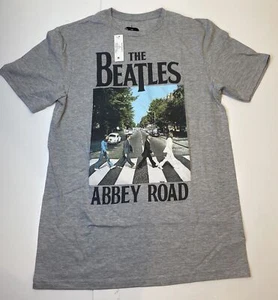 The Beatles Abbey Road Crossing Album Graphic T Shirt Classic Gray Size S - NEW! - Picture 1 of 5