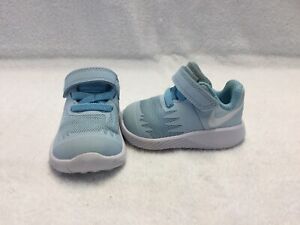 Nike Star Runner Infant Baby Boys White/blue Shoes--size 2 C