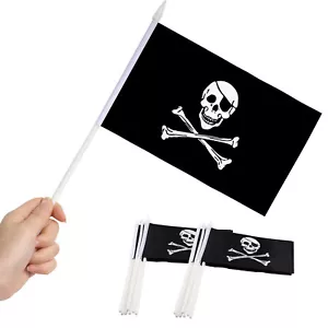 Paquete de 12 Banderas Jolly Roger Mini Bandera Portátiles Pequeñas Miniatura de Anley - Imagen 1 de 7