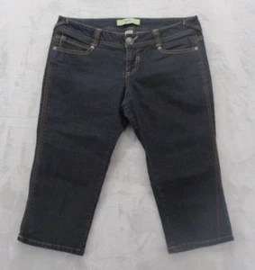 Tyte Jeans Capri Jeans Women's Juniors 13 Blue Dark Wash Stretch Low-Rise - Picture 1 of 13