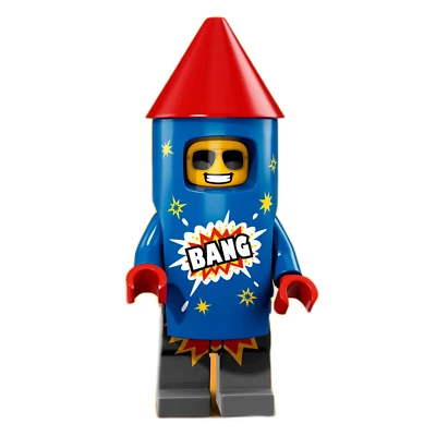 LEGO Series 18 Collectible Minifigures 71021 - Firework Guy (SEALED) - Image 1 of 2