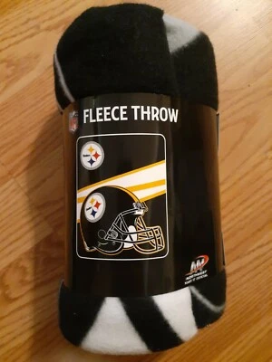 NFL FOOTBALL PITTSBURGH STEELERS 40" X 50" MANTA POLAR NUEVA MUY SUAVE Foto 1 de 4