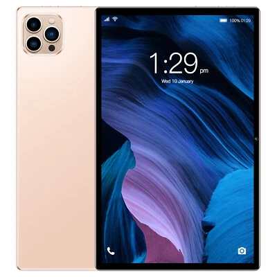 2025 New Smart Tablet PC Android 12 10.1'' 6GB+128GB 8000mAh Wifi Dual Camera - Image 1 of 4