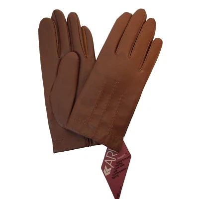 Guantes de conducción de colección Aris NovaKid para mujer marrón camel imitación cuero talla L forrados Foto 1 de 4