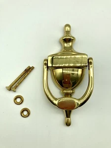 Ives Schlage Door Knocker Solid Bright Brass NEW Open Box With Hardware #165708 - Picture 1 of 4