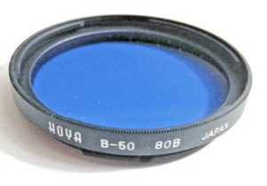 B50 Hoya 80B Blue Glass Lens filter 80B Japan Coated Bay50 Type D Morn Eve - Picture 1 of 4