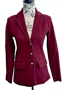 LAUREN Ralph Lauren burgundy blazer size PS P women - Picture 1 of 11