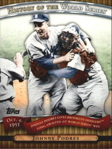 2010 Topps History Of World Series Johnny Podres #HWS11 Brooklyn Dodgers - Picture 1 of 1