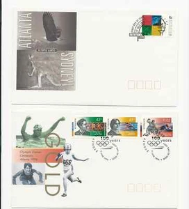 AUSTRALIA 1996 COLLEZIONE OLIMPIADI PACCHETTO PRESENTAZIONE FDC CARTOLINE SPEDIZIONE GRATUITA - Foto 1 di 5