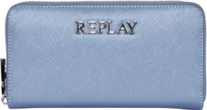 REPLAY Fw5525.003 Mujer Casual Viaje Zip Alrededor Accesorio Monedero Azul Cielo - Imagen 1 de 4