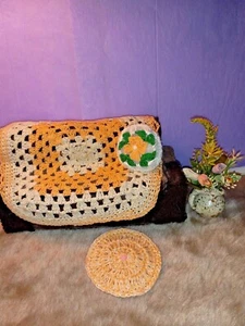 Set Häkeldecke/Kissen für Puppenhaus Bett/Couch im Maßstab 1:12 oder 1:6. NEW OOK - Bild 1 von 7