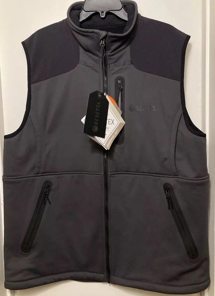 BERETTA Men Highball Windpro Gore-tex Infinium Softshell Windproof Vest 2X Peat - Image 1 of 4