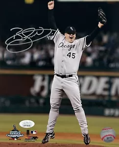 Foto firmada autografiada 8x10 de Bobby Jenks Chicago White Sox Serie Mundial certificado de autenticidad JSA - Imagen 1 de 1
