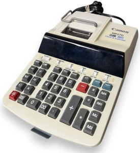 Canon MP27D 12 Digit Calculator Adding Machine w/ Calendar & Clock - TESTED!! - Picture 1 of 6