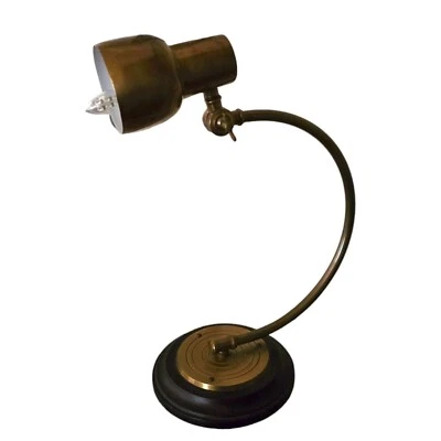 Lámpara de granero de cerámica industrial moderna acento de mesa arqueada Foto 1 de 3