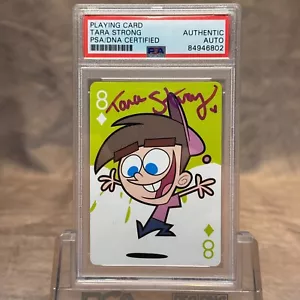 PSA Timmy Turner Pokerkarte signiert von Tara Strong Nickelodeon ziemlich seltsame Eltern - Bild 1 von 2