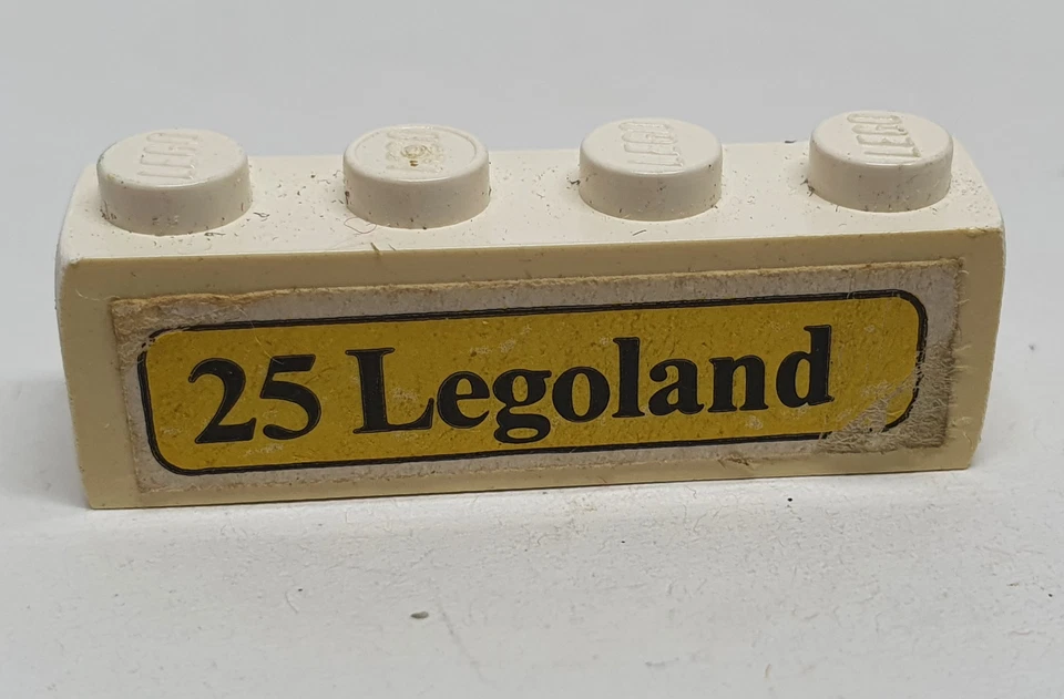 Lego Stein 1x4 weiß 3010pb042 Sticker 25 Legoland  Zubehör 379 Bus Station - Bild 1 von 1