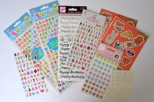 Huge Bundle Alphabet Stickers Anita's Letters Numbers Set Happy Birthday Words - Picture 1 of 8