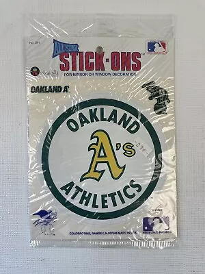 1989 Colorforms All-Star Stick-Ons Oakland A's Sealed in Original Package #391 - Image 1 of 4