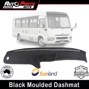 Fits Toyota Coaster XZB70R 2017 2018 2019 2020 2021 2022 2023 BUS Black Dashmat* - Picture 1 of 2
