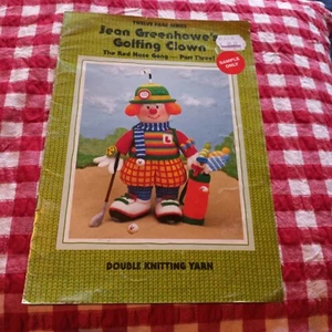 π Jean Greenhowe's Golfing Clown Red Nose Gang Part 3 8ply Knitting Pattern bk - Picture 1 of 6