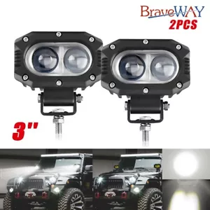 2pcs 4Inch LED Work Light Bar Spot Pods Off Road Driving For Jeep SUV ATV UTV 4" - Picture 1 of 17