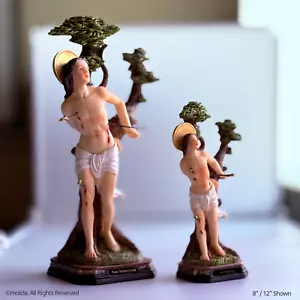 Estatua de resina de San Sebastián - Estatuilla católica, tamaños 8" - 12" disponible - Imagen 1 de 11