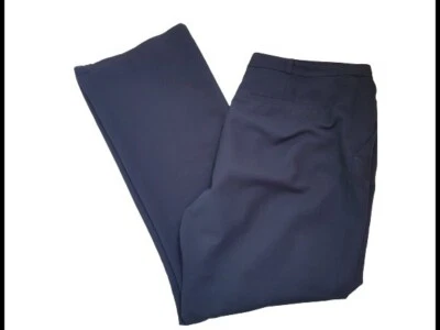 M&Co Womens Black Trousers  Size 14 Regular Zip   - Image 1 of 4