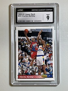1992 Upper Deck Charles Barkley #26 CGC 9 Sixers Traded to Suns Written on Card - Picture 1 of 2