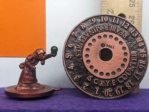 Reaper Scrye Life Counter (Wizard w/Orb) Metal Miniature Fantasy - Picture 1 of 5
