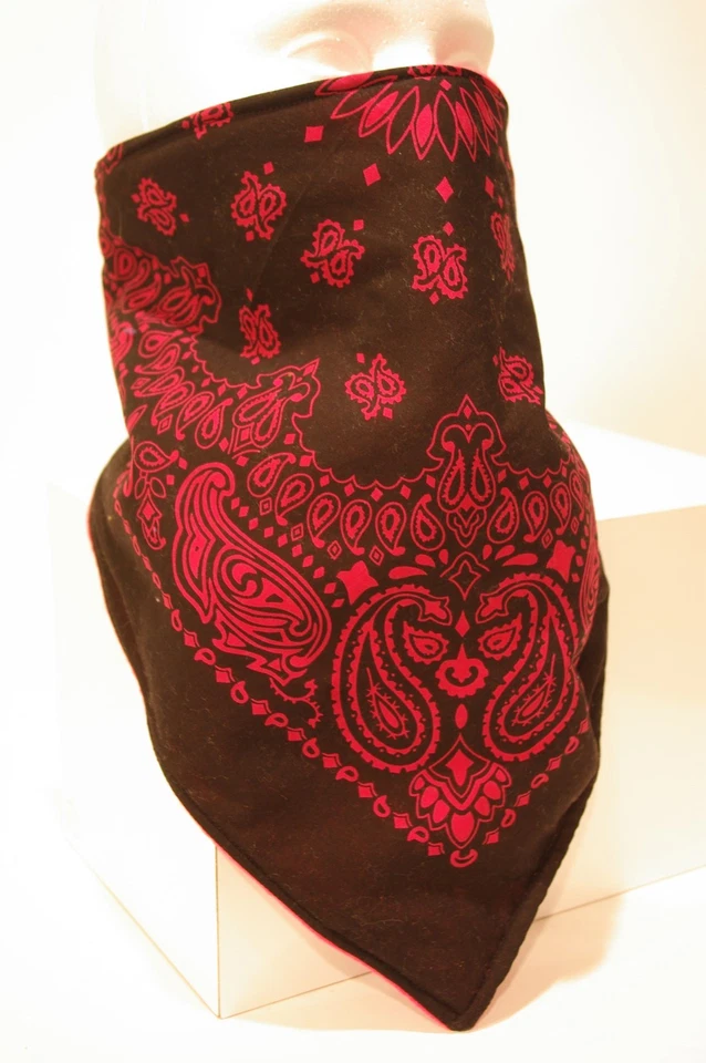 Negro/CALIENTE Rosa Prospector Forrado Bandana Moto Fase Máscara Foto 1 de 1