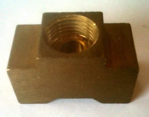 Brass 1/8" Inverted Flare Union Tee BT125IF @ Speed Tech - Picture 1 of 2
