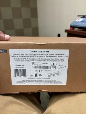 Garmin GT51M-TH Chirp Side Transducer 010-01966-10 NIB - Image 1 of 2