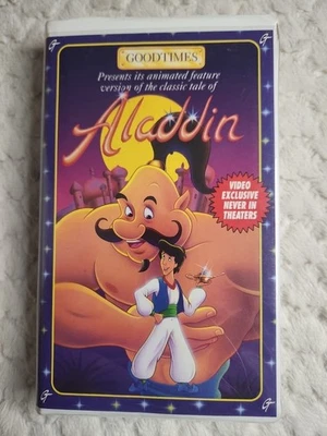 Goodtimes Pictures Aladdin [VHS 1993 Clamshell Case] Animated Movie Platinum  - Image 1 of 4