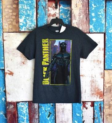 Camiseta Para Hombre Marvel Pantera Negra Gráfica Manga Corta MEDIANA Azul Oscuro NUEVA Foto 1 de 4