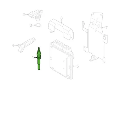 Plugue de incandescência para aquecedor de carro Golf Mk5 Mk6 03L905061F 03L905061E plugue sistema de ignição - Imagem 1 de 4
