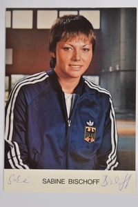 Sabine Bischoff - Fechten Olympiasiegerin - original Autogramm - ca. 15x10cm - A - Bild 1 von 1
