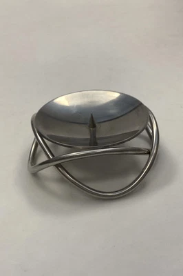 Portavelas Georg Jensen en acero inoxidable, para velas de bloque Foto 1 de 2