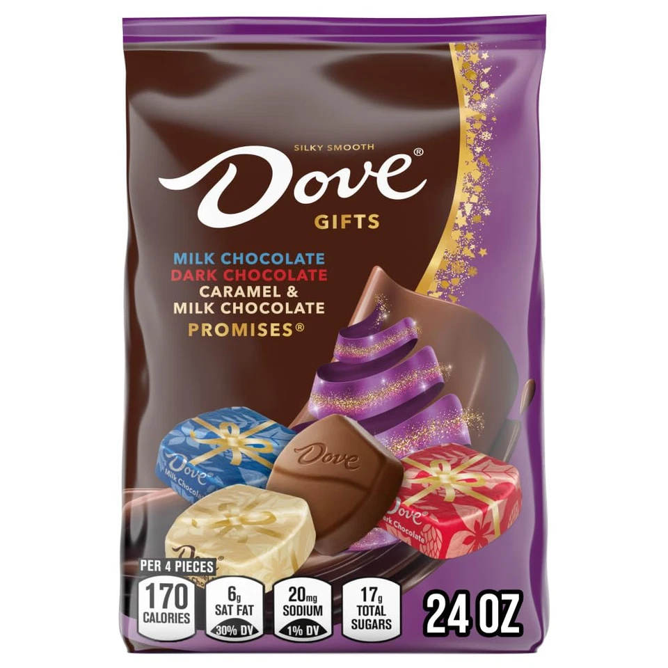 DOVE PROMISES Milk, Dark & Caramel Christmas Candy, Assorted Chocolate Candy Var - Image 1 of 4