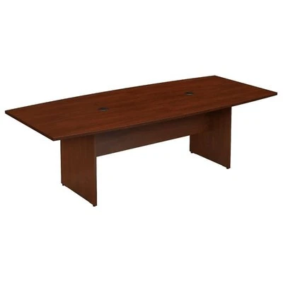 Bush Business Furniture 96W Boat Shaped Conference Table in Cherry - Image 1 of 4
